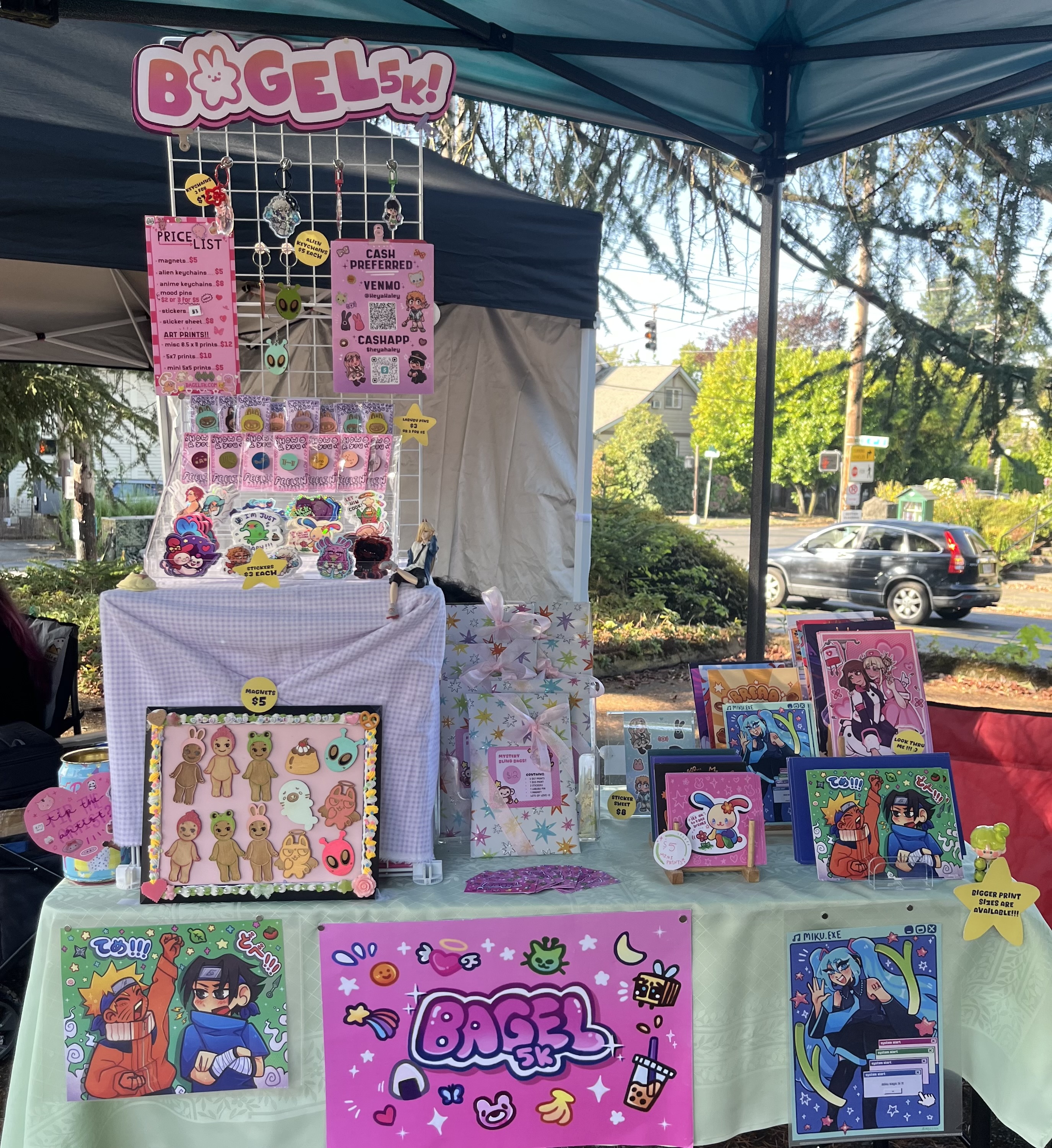 my last summer tabling event! it hit 100 degrees OMG